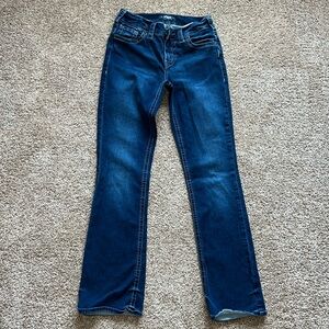 Aiko Slim Boot Silver Jeans Size 27/31